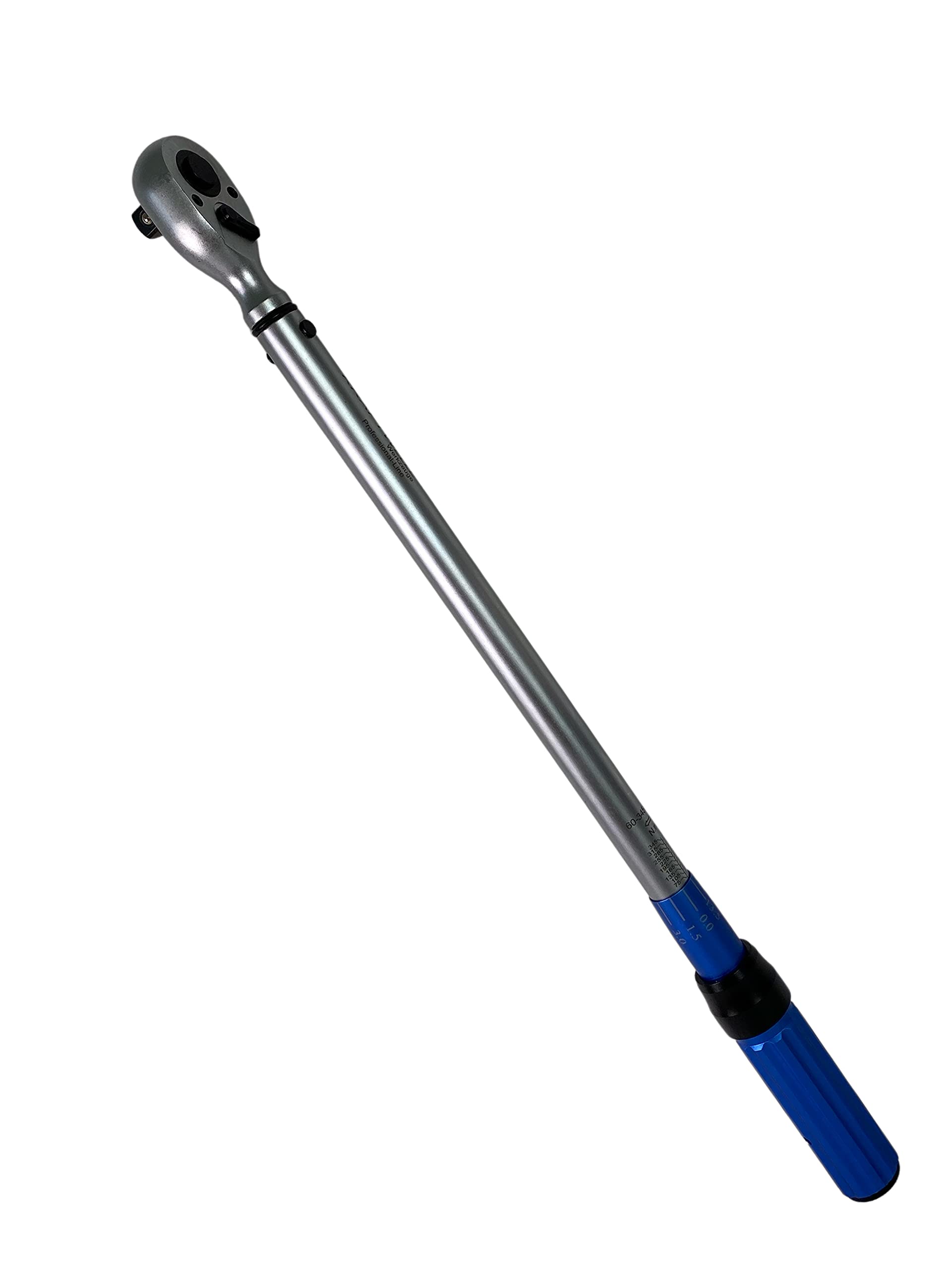 Kraftwelle Clé dynamométrique à cliquet réversible 1/2" 60-345 NM pour voiture industrielle professionnelle