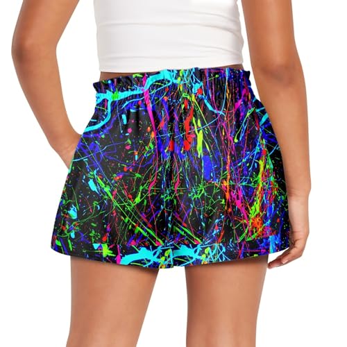 Girls Athletic Shorts High Waisted Comfort Novelty Clothes for Summer Gym Sport Beach Casual Wear2