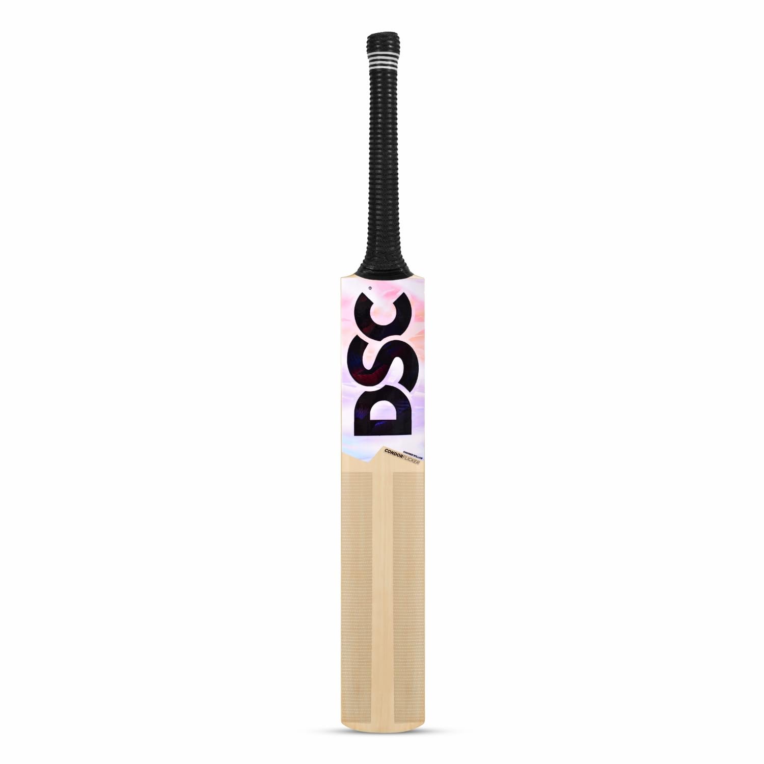 DSC Condor Flicker Kashmir Willow Cricketschläger | Farbe: Mehrfarbig | Größe: 2 | Für Männer & Jungen | Material: Holz | Massive Kanten | Exquisite Balance