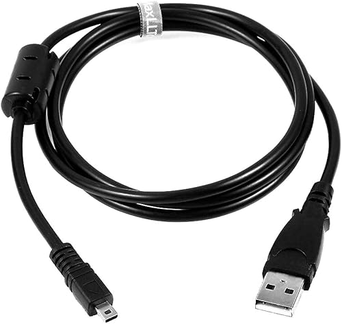 MaxLLTo® Cable de repuesto de datos de cargador de batería USB UC-E6 extra largo de 5 pies para la mayoría de cámaras Nikon Coolpix Serie S