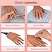Practice Hand for Acrylic Nails,Silicone Nail Practice Hand with Stand Bracket,Flexible Bendable Nail Practice Fake Hand, Nail Training Hand Mannequin for Nail Art Display Beginners, Nail Tech