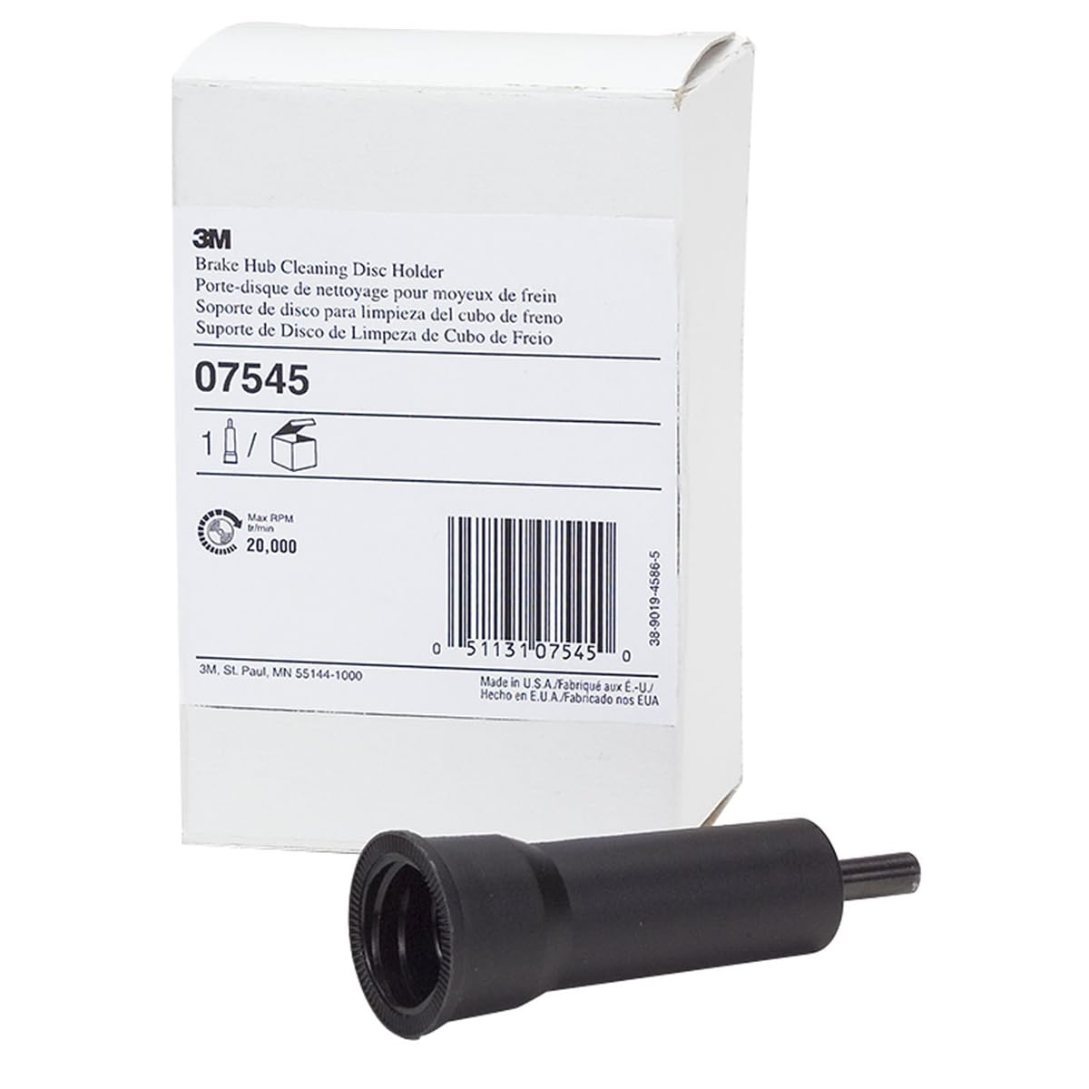 Amazon.com: 3M CX-DR Brake Hub Cleaning Disc Holder 07545, Black