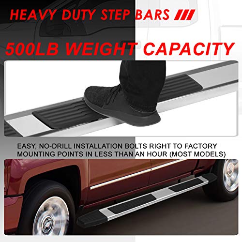 Estribos laterales acero inoxidable para Ford F-150 2015-2024 miniatura 4