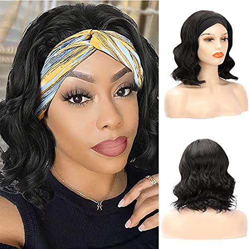 Perruques cosplay courtes bouclées LWZ cheveux synthétiques dames