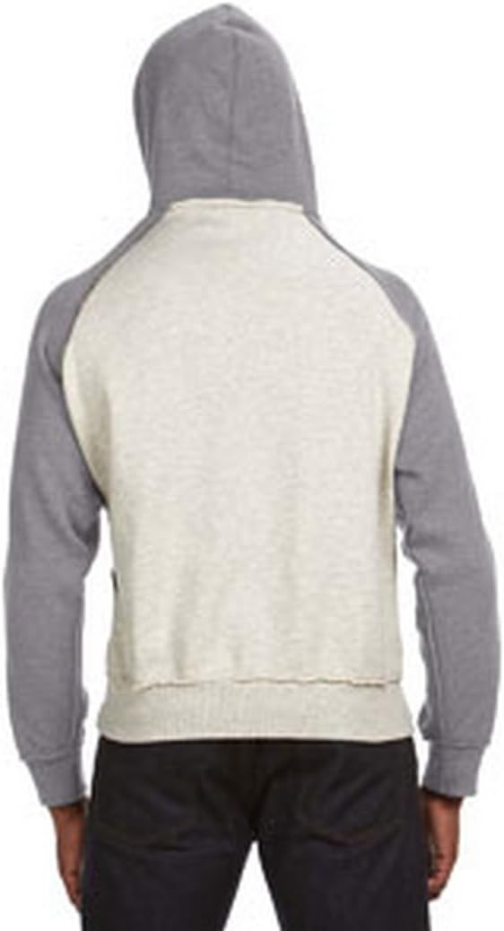 J. America Mens Vintage Heather Pullover Hood (JA8885) -OATML HTR/-L