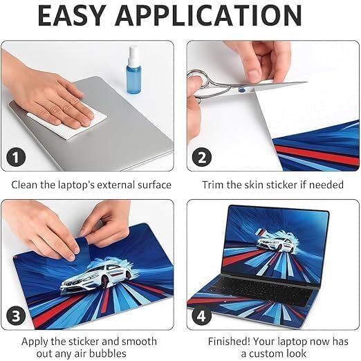 Image of PIXELARTZ Laptop Skins Sticker Laminated HD Quality Vinyl fits Upto 15.6 inches Compatible with Dell, Lenovo, Acer, HP, Asus