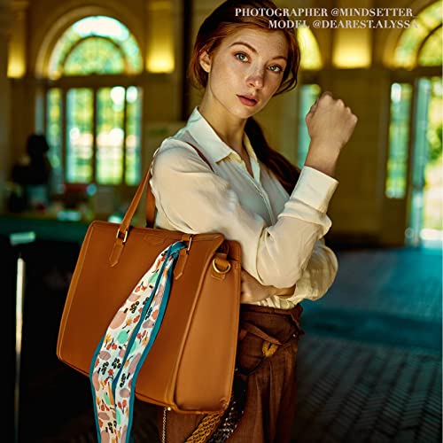 Missnine Laptop Bag For Women 15.6 Inch Laptop Tote Bag Briefcase Handbag 3-Layer Compartments Work Purse For Office, Travel #TOP1