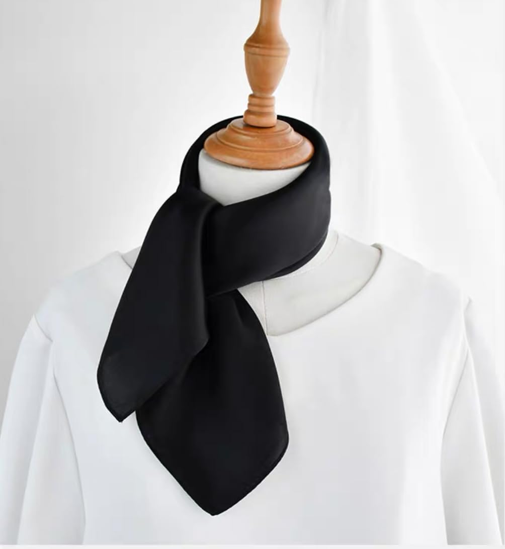 ANDANTINO 100% Mulberry Silk Scarf -21” Lightweight Square Neckerchief – Breathable Digital Printed Scarves with Gift Packed - Image 6