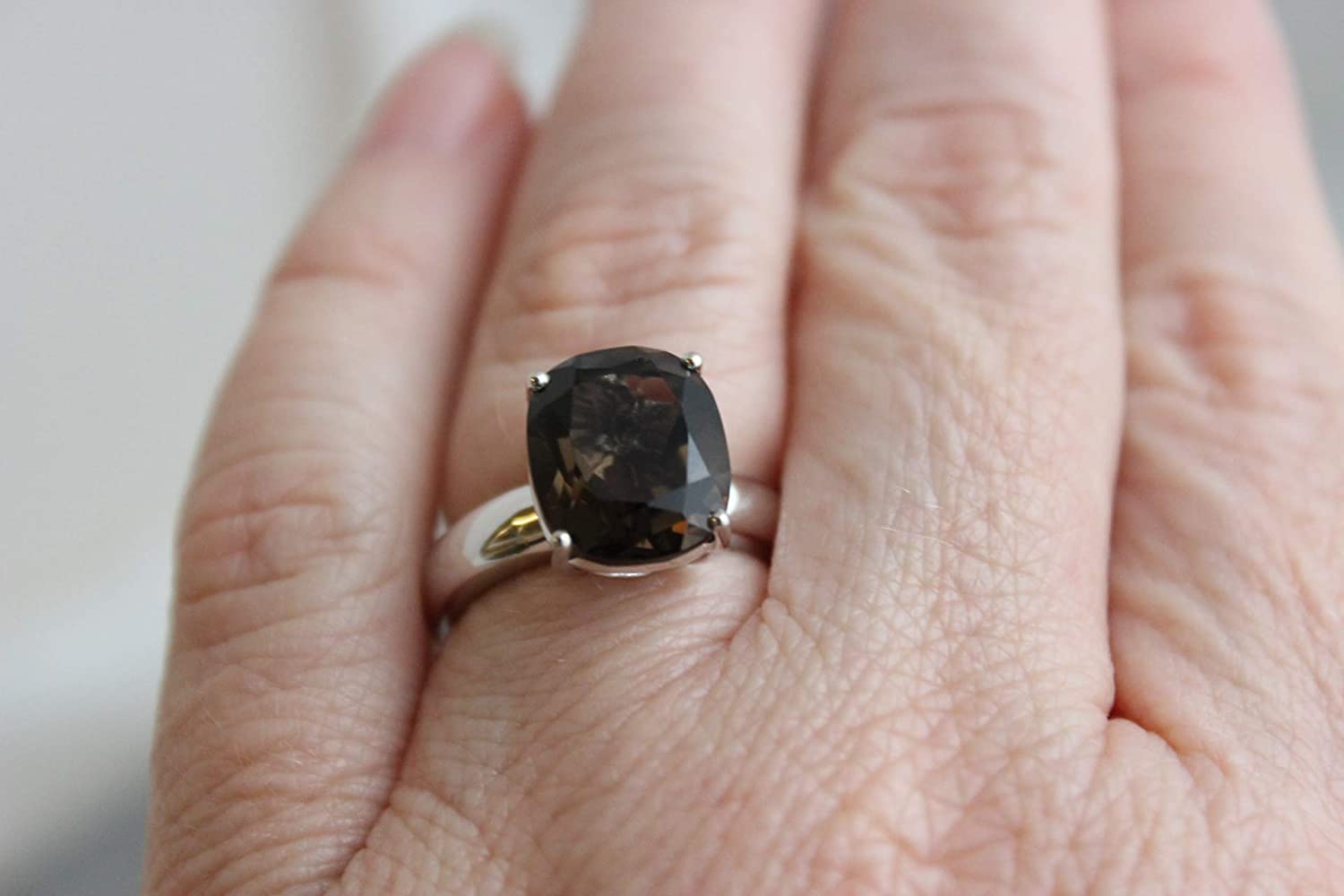 Rauchquarz Sterling Silber Ring