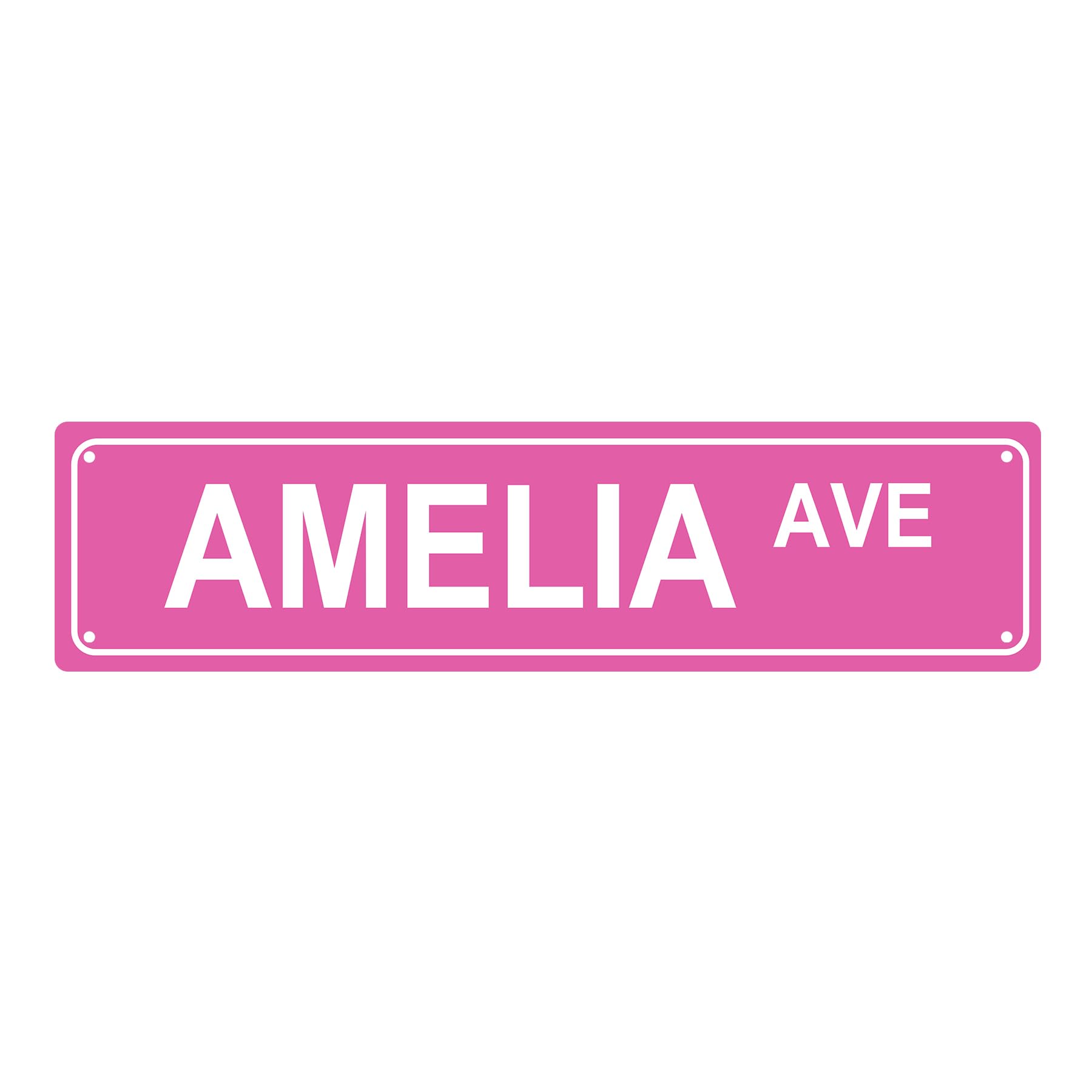 Amelia AVE Girls Women Metal Tin Street Sign Bar Cafe Garage Cave Home Room Wall Bathroom Farmhouse Garden Porch Patio Decor,4x16 Inch
