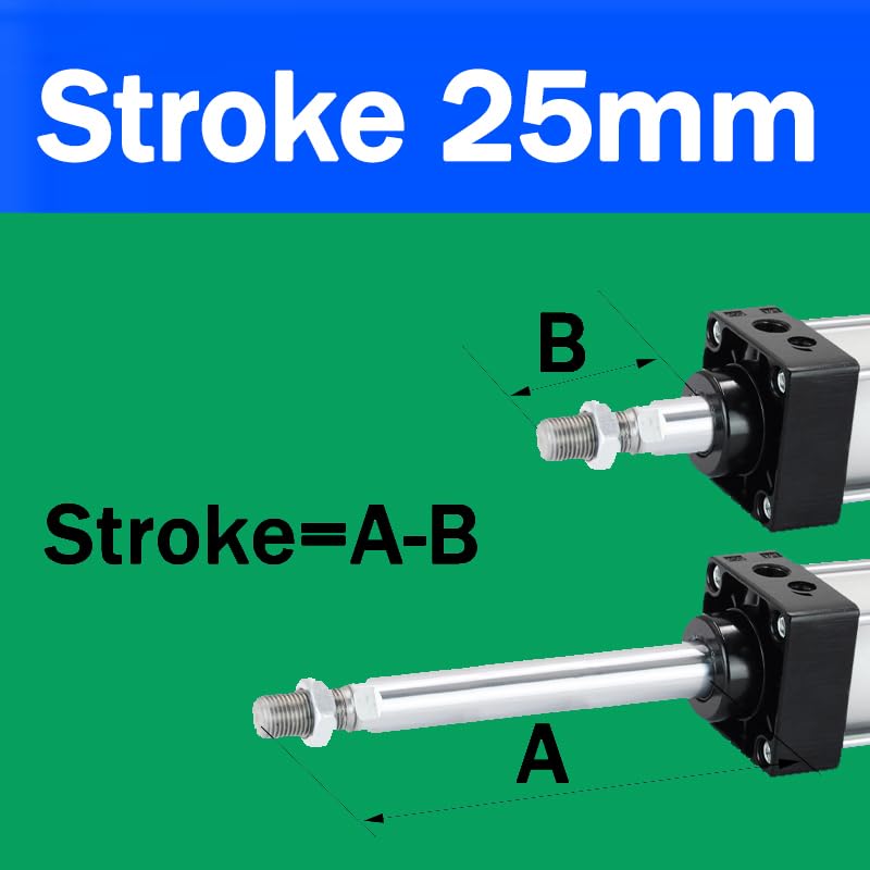 Cylindre pneumatique double effet SC50 course 25mm - 3