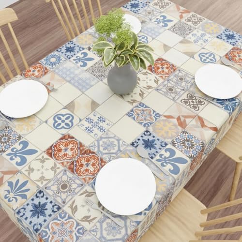 Image of Wings Star Dining Table Cover for 6 Seater, 54 x 78 inch Size, Waterproof and Dustproof Table Sheet,Dining Table Cover 6 Seater Waterproof (54 x 78 inch Dining Table Cloth Rectangular