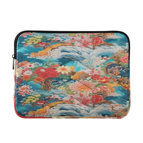 Funda geométrica étnica para laptop 13-14 pulg. impermeable