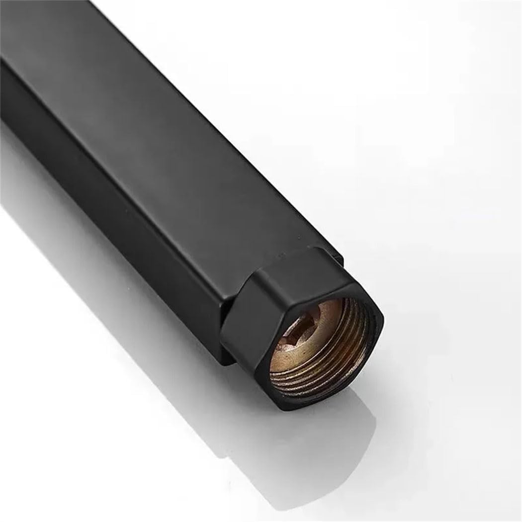 Stainless Black Shower Extension Tube Bar Square/Round Bathroom Shower Arm For Shower System