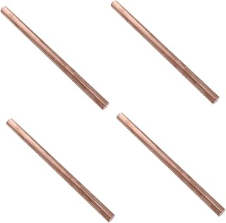 ULTECHNOVO 4pcs Copper Rod Rotary Tool detect Gold Rod Copper Round rods Copper Sticks t2 Metal Rod Zero Cut