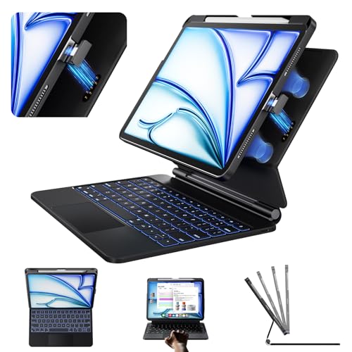 Étui avec clavier pour iPad Air 11 M3 et iPad Pro 11 pouces magnétique style magique