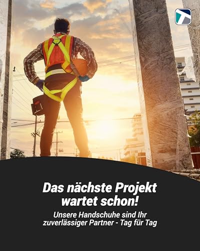 Foto von Trevendo Arbeitshandschuhe - EN 388 (4131X) - Montage- & Gartenhandschuhe mit Nitrilbeschichtung - atmungsaktiv, flexibel & OEKO-TEX zertifiziert - Mehrfachpack - WS-Pro FLEX GTN - Größe 10, 12 Paar