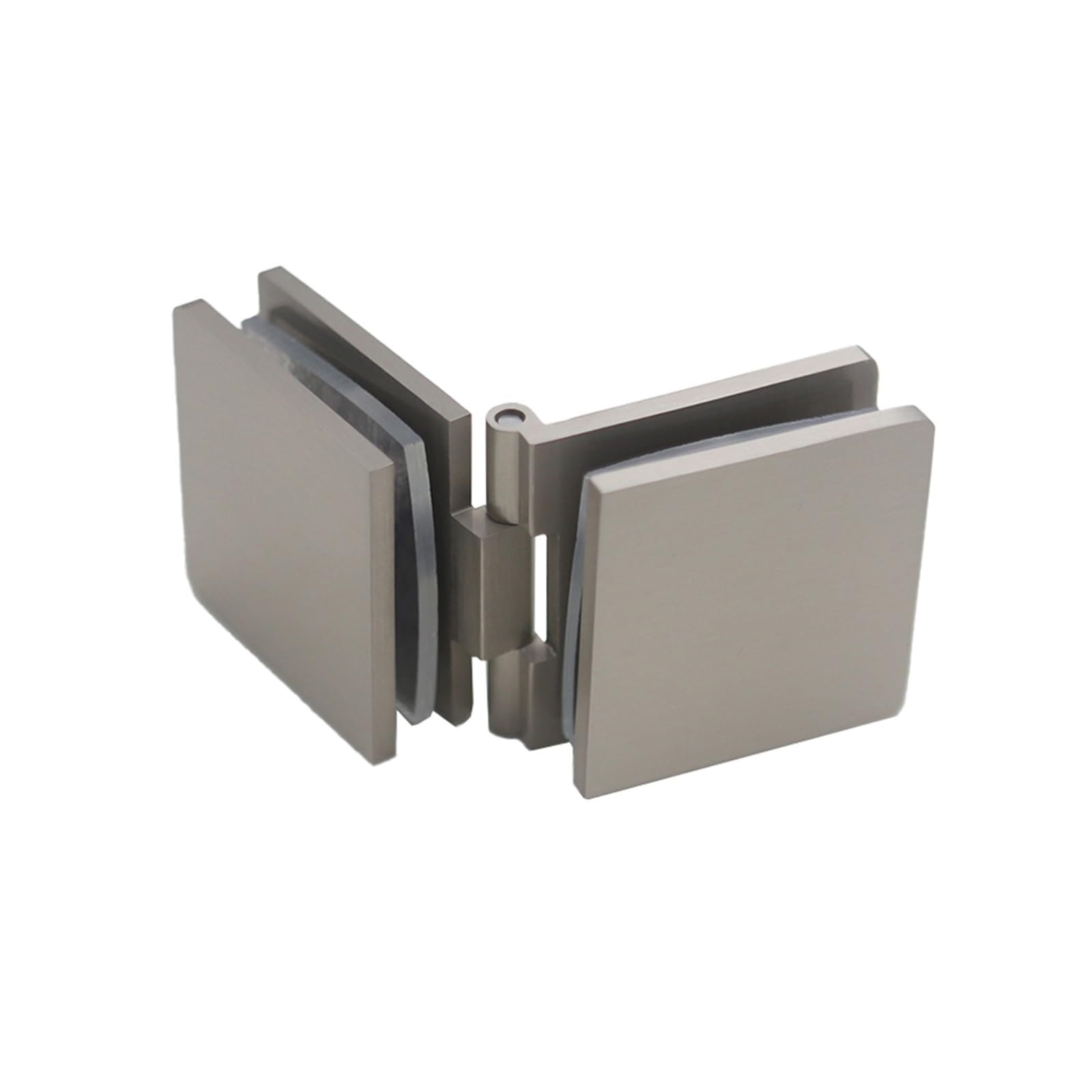 Cnyuon Color 2 Glass Clamp Shower Door Hinge 0 Degree Angle Diy Friendly Easy Installation Mounting Hardware Brass For For Glass Door(Color 2)