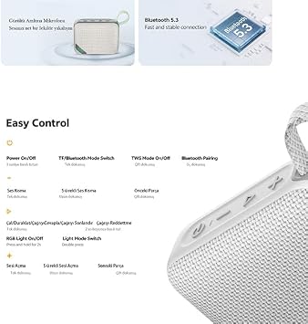 QCY SP2 RGB Bluetooth Speaker Black