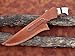 GLADIUS CRAFTS | 12 inch handcrafted hunting knife with leather Sheath, 7-inch Stainless Steel double edged Blade with 5-inch wooden handle for Camping, Outdoor, Bush craft