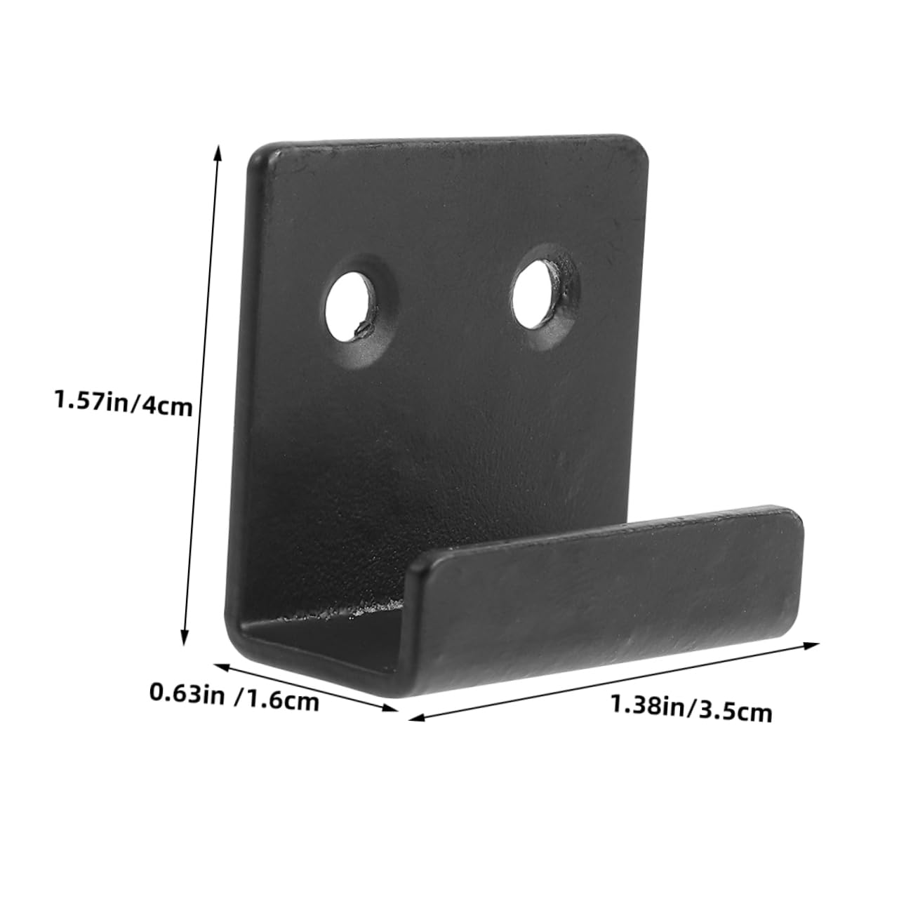 DOITOOL 5 Sätze Fliesenhaken Schiene Spiegelhalter Für Wände Anzeige Handtuchhalter Montage Rahmen Galerie Wandhalterung Gürtelhalter Auslauf Black Kaltgewalzter Stahl 10 Stück * 5