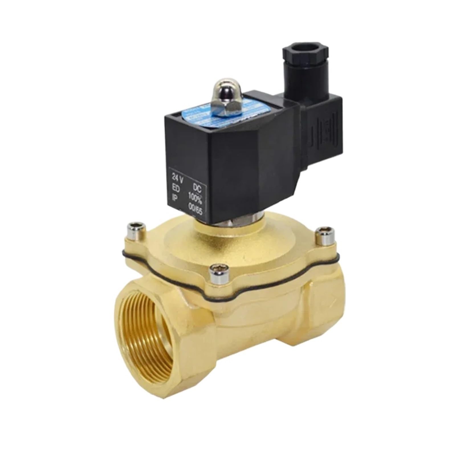 Flglqutsv 1/2 Brass Electric Solenoid Valve, " 3/4" " -/4" 2" Normally Closed Solenoid Valve 220V 0V 24V 2V(",240Vac)