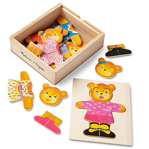 Melissa & Doug Wooden Bear Dress-Up Play Set (18 Pcs) #TOP14