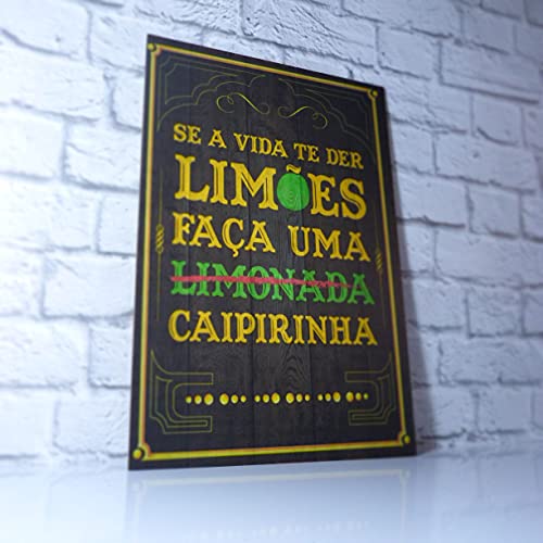 Kit Com 6 Placas Em Mdf - Frases De Boteco - R+ Adesivos