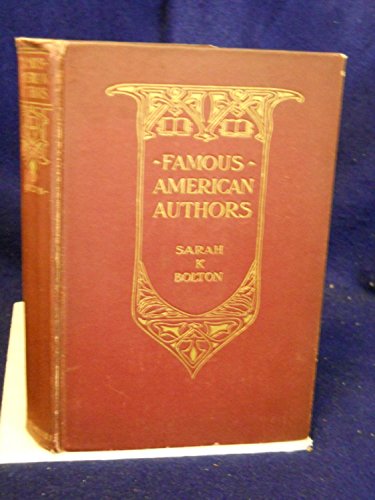 Famous American authors, B00086A10K Book Cover