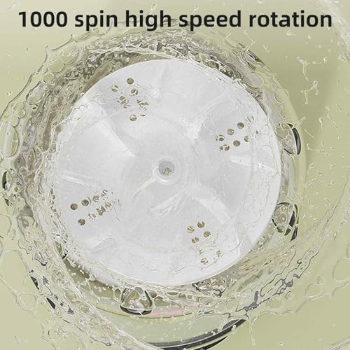 Mini Portable Washing Machine – Rechargeable Cordless Underwear Washer with 3000mAh Battery, Compact Laundry Cleaner for Bras, Socks, Travel, Camping, RV, Dorm Rooms (White) - Image 9