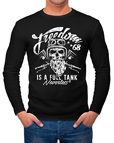 T-shirt à manches longues biker pour vos virées en moto de liberté