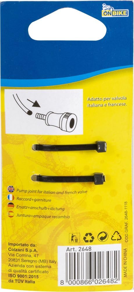 Raccordo Pompa Bici Ottone Universale Compatibile Valvola Italiana Francese Tenuta Ermetica Ricambio Gonfiaggio
