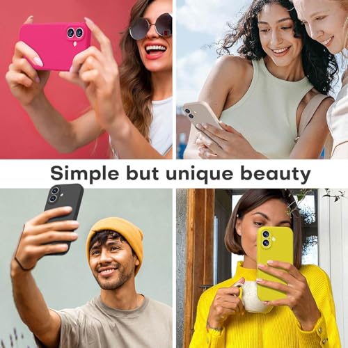 Image of LOVE 3000 Designed for iPhone 17 Case, Premium Silicone [Compatible with Magsafe][Soft Anti-Scratch Microfiber Lining] Shockproof Protective Phone Case for Men Women 6.3 inch, Hot Pink