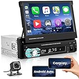 soundstream tarantula 6500d 【Autoradio touchscreen ad alta definizione da 7 pollici】: Autoradio 1 din bluetooth con touchscreen capacitivo ad alta definizione da 7 pollici, capovolgi e piega lo schermo, anche se lo schermo è chiuso, può comunque riprodurre musica. Supporta USB/SD/AUX, interfaccia USB 2.0 ad alta velocità, compatibile con vari dischi U, dischi rigidi mobili e può anche caricare telefoni cellulari.