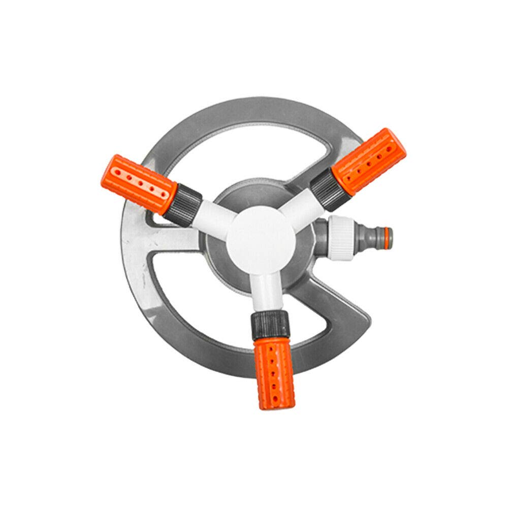 Lawn Sprinkler for Garden Watering - 3-Arm Rotating Sprinkler with Quick-Click Hose Connector, Covers up to 85 sqm - Adjustable Spray Range, Grass Irrigation Tool, Hozelock and Gardena Compatible WO โ image 1