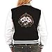 Produktbild Goodman Design ® USA Biker College Jacke für Damen - Pokerkarten mit Würfel - Cooles Outfit oder Geschenk Idee mit Poker/Zocker Motiv, Größe:XL