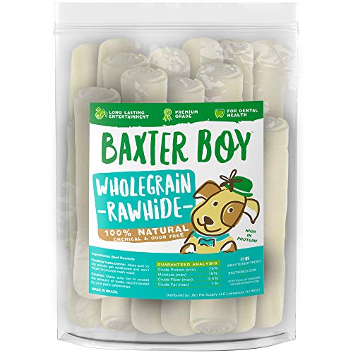 Baxter Boy Rawhides for Dogs, 8-9