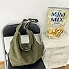 DWDC Sac à bandoulière de grande capacité, sac fourre-tout, sac à bandoulière réglable, sac hobo adapté au shopping, au travail, à la plage, à l'école, aux voyages et au quotidien., Vert, Large #2