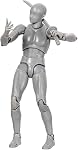 AXITWXIT Action Figures Body-Kun & Body-ChanPVC Figure Model Drawing for S H Figuarts with Box for Artists (Black, Body-Kun)