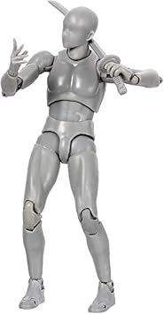 AXITWXIT Aksiyon Fig rleri Body-Kun DX & Body-Chan DX PVC Fig r Model  izimi S H Figuartlar i in Kutulu Sanat lar Gri, Erkek