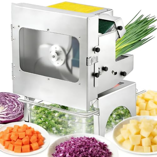 Cortadora eléctrica comercial de vegetales acero inoxidable