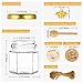 GIVAMEIHF Mini Glass Honey jars-1.5 oz,60pcs Hexagon Honey Jars with Wood Dipper,Stickers,Bee Pendants,Tags,Rope,Small Honey Jars with Lids,Perfect for Wedding Favors,Jams,Baby Shower,Party Favors