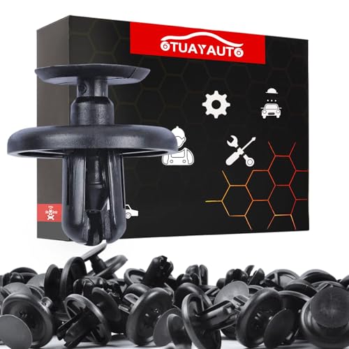 Image of OTUAYAUTO 50PCS Plastic Retainer Clips, Engine Cover Fasteners Clips - Replacement for Lexus & Toyota 2002-2019, Splash Shield Clips Replace OEM: 90467-07201
