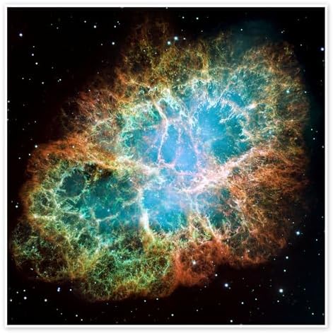 Posterlounge Crab Nebula NASA Poster 20 x 20 cm Pictures Wall Dec...