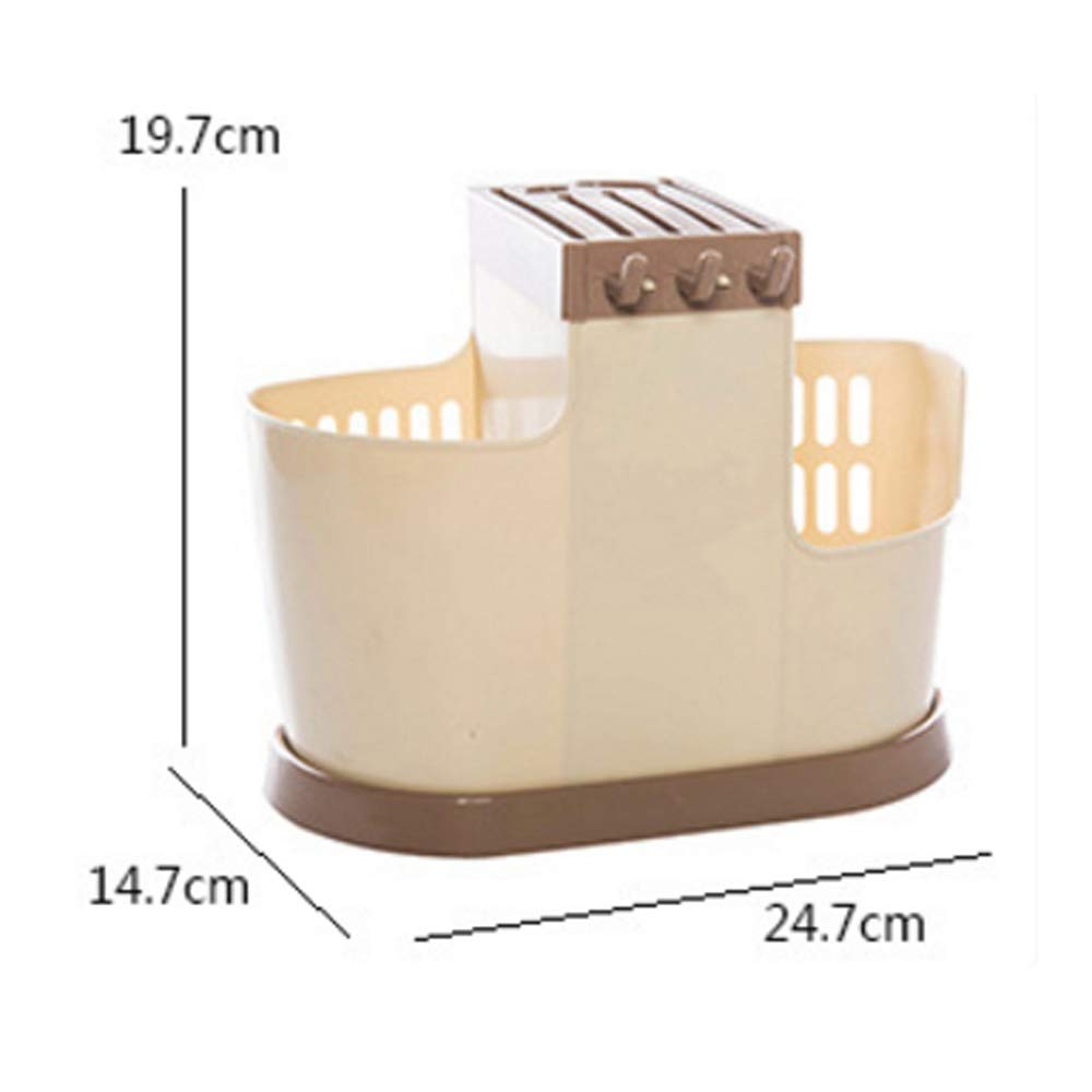 Bloc de rangement pour couteaux de cuisine, support pour couteaux uniquement, boîte multifonction pour ustensiles (cuillères, baguettes, fourchettes), rangement pour couverts, support en plastiqu