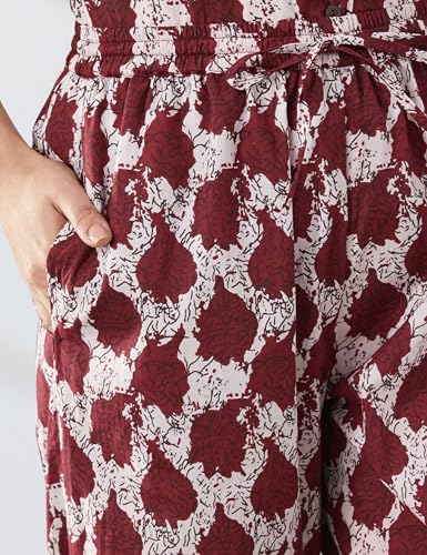 Image of Amazon Brand - Myx Women Cotton Shirt and Relaxed Pajama Set | Night Suit Set (Available in Plus Sizes)