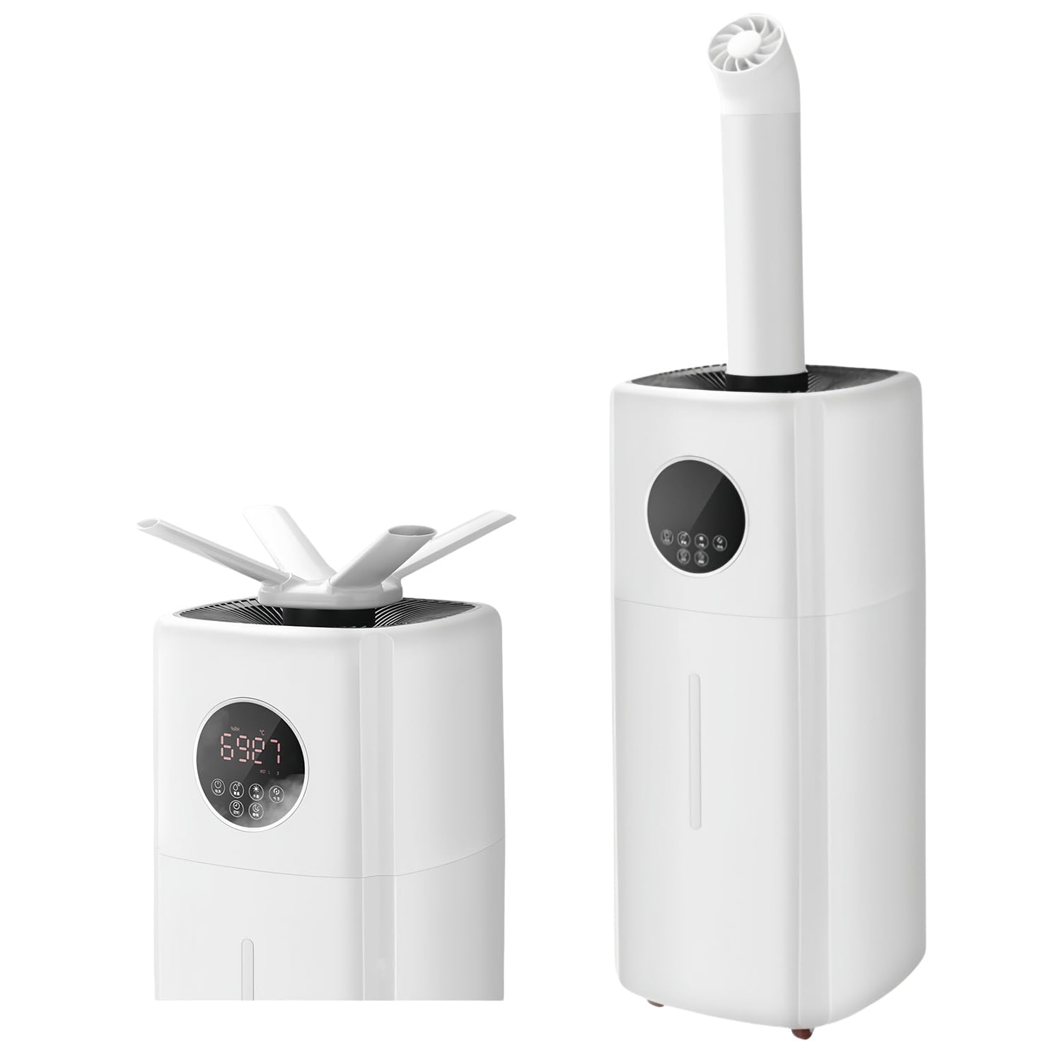 Humidificateur industriel contre l'air sec des grands locaux avec roues universelles de transport