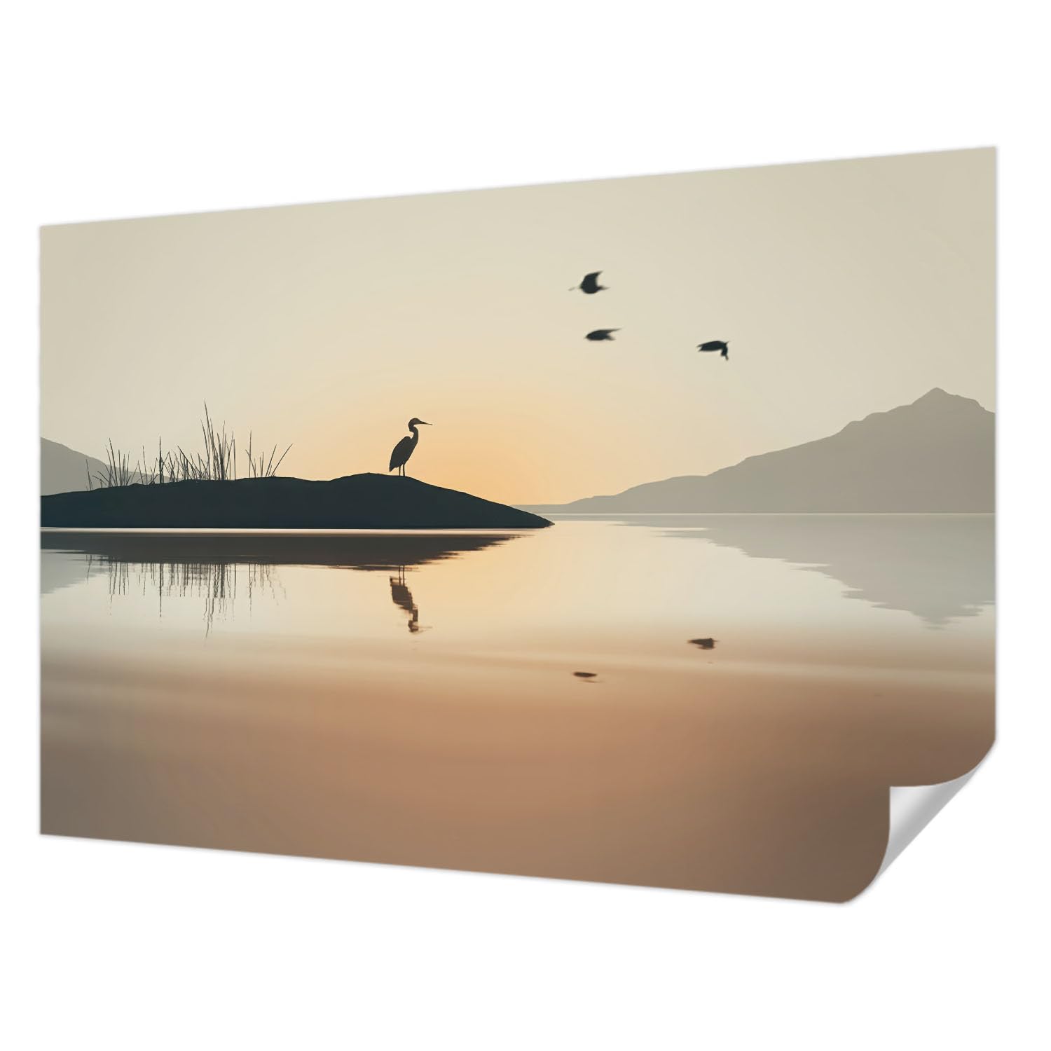 Fotomural adhesivo resistente a las manchas y autoadhesivo 152x104 cm Silencio matutino