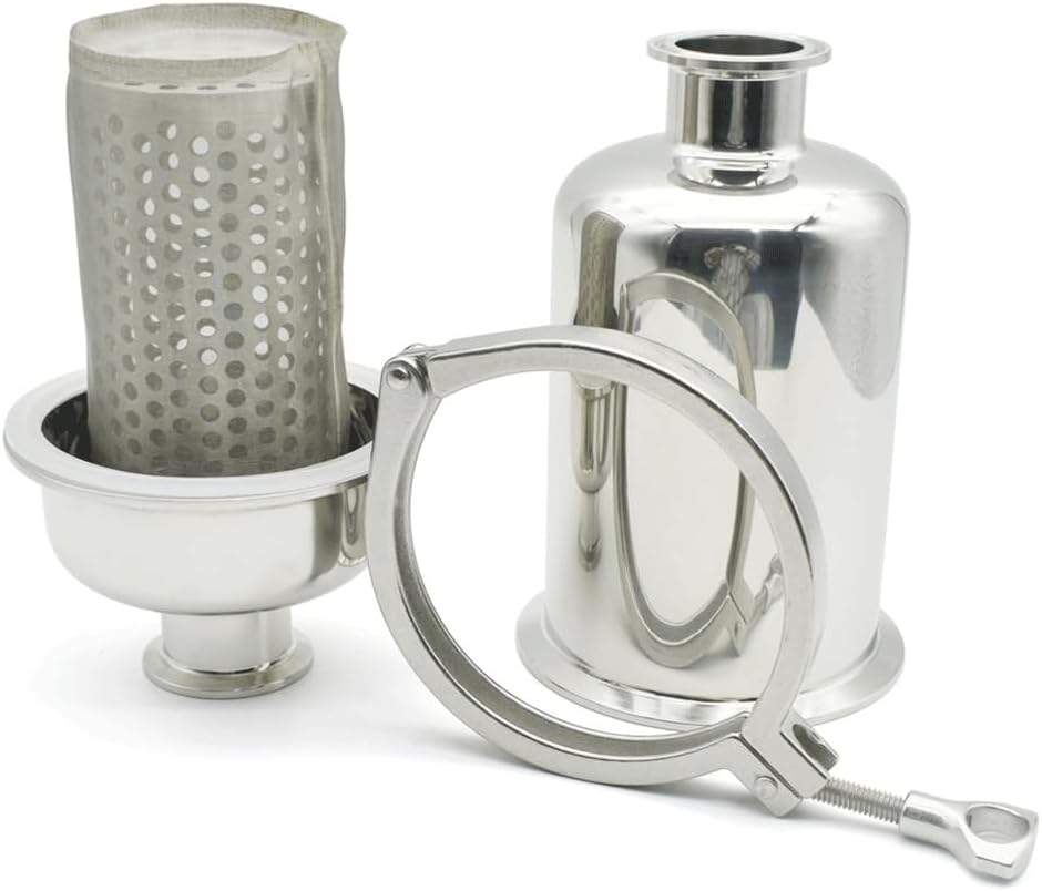 51mm Tri Clamp Inline Filter - 316 Stainless Steel Microporous Filter for Beer Brewing & Food Processing - 1PC(60 Mesh)