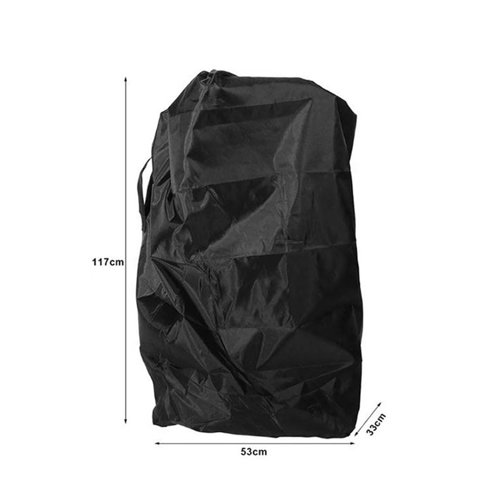 Sarini Borsa da Viaggio per Passeggino Borsa da Trasporto per Passeggino Impermeabile con Maniglia Adatta per Viaggi in Aereo e in Treno Organizer per Passeggino Compatto 117x53x33 cm Nero